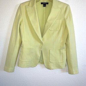 August Silk Sportswear Bright Yellow Cropped Jacket
